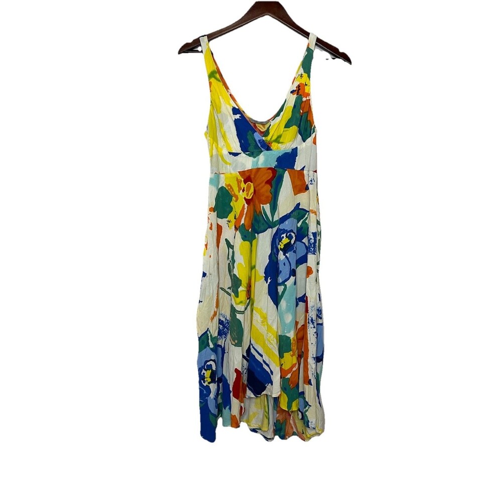 Jams World Women's Small Multicolor Floral Sleeveless Mini dress Hawaii